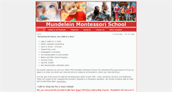 Desktop Screenshot of mundeleinmontessori.com
