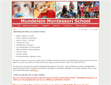 Tablet Screenshot of mundeleinmontessori.com